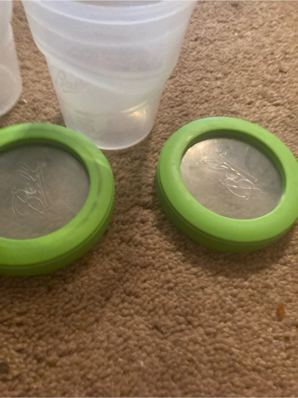 Ball canning containers with lids